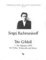 Trio g-Moll Nr.1 f�r Violine, Violoncello und Klavier Partitur und Stimmen