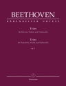Trios op.1 f�r Klavier, Violine und Violoncello Partitur und Stimmen