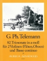 Triosonate a-Moll Nr.82 f�r 2 Violinen (Fl�ten, Oboen) und Bc