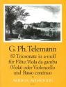 Triosonate a-Moll Nr.87 f�r Fl�te, Viola da gamba (Viola) oder Violoncello und Bc Partitur und Stimmen (Bc ausgesetzt)
