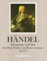 Triosonate F-Dur op.2,4 f�r Fl�te, Violine und Bc Stimmen