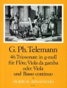Triosonate g-Moll Nr.46 f�r Fl�te, Viola da gamba (Viola) und Bc Partitur und Stimmen (Bc ausgesetzt)