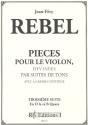 Troisieme suite en D pour le violon avec la basse continue, parties