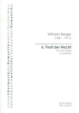 Trost der Nacht op.25,6 f�r gem Chor a cappella Partitur