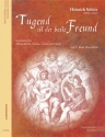 Tugend ist der beste Freund f�r Altblockfl�te, Violine, Viola und Harfe Partitur und Stimmen