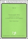 Turmmusik 1603 Spielst�cke zu 5 stimmen von Franck und Haussmann Partitur und 12 Stimmen