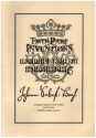 Two-Part Inventions for soprano and bass recorder score