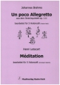 Un poco Allegretto / M�ditation f�r 5 Violoncelli Partitur und Stimmen