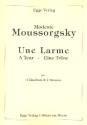 Une larme f�r 2 Oboen und 2 Fagotte Partitur und Stimmen