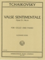 Valse sentimentale op.51,6 for violoncello and piano