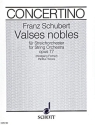 Valses nobles op. 77 D 969 f�r Streichorchester Partitur