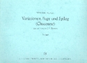 Variationen, Fuge und Epilog (Chaconne) �ber ein Thema von Telemann f�r Orgel