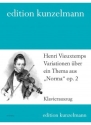 Variationen �ber ein Thema aus 'Norma' G-Dur op.2 f�r Violine und Orchester Klavierauszug
