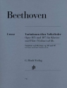 Variationen �ber Volkslieder op.105 und op.107 f�r Klavier und Fl�te (Violine) ad lib.