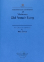 Variations on a Theme of Tschaikowsky (Old french Song) for clarinet and piano