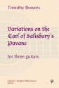 Variations on the Earl of Salisbury's Pavane for 3 guitars score and parts