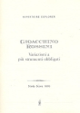 Variazioni a pi� strumenti obbligati f�r Instrumente und Streichorchester Studienpartitur