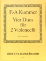 Vier Duos f�r 2 Violoncelli 2 Spielpartituren