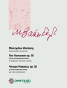 Vier Romanzen op.38 f�r Singstimme und Klavier (russisch)