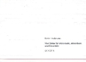 Vier S�tze f�r Violoncello, Akkordeon und Ensemble Partitur Din A3
