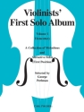 Violinist's first Solo Album A collection of melodious and attractive solos (1. position) with piano