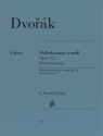 Violinkonzert a-Moll op.53 f�r Violine und Orchester Klavierauszug mit Solostimme