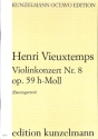 Violinkonzert h-Moll Nr.8 op.59 f�r Violine und Orchester Partitur