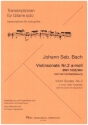 Violinsonata Nr.2 a-Moll BWV1003/964 f�r Gitarre