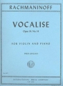 Vocalise op.34,14 for violin and piano