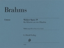 Walzer op. 39  f�r Klavier zu vier H�nden