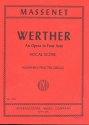 Werther opera in 4 acts (fr/eng) vocal score
