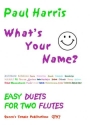 What's your Name for 2 flutes score