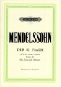 Wie der Hirsch schreit op.42 Psalm 42 f�r Soli, Chor und Orchester Klavierauszug (dt)