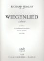 Wiegenlied op.41,1 f�r Gesang (hoch) und Klavier Partitur (dt/en)