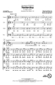 Yesterday for mixed chorus (SSATB) choral score