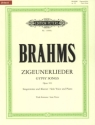 Zigeunerlieder op.103 f�r Gesang (tief) und Klavier (en/dt)